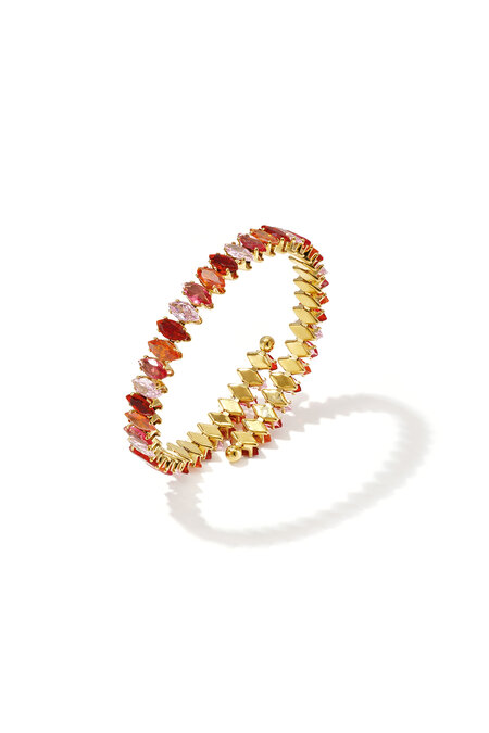 Bracelet manchette en acier inoxydable, forme elliptique, collection Simple Daily Simple, bijoux pour femmes