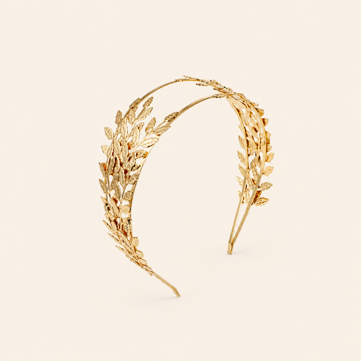 Diademas De Aleación Con Elegante Diseño De Hoja De La Serie Simple