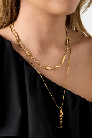 Colliers À Chaîne En Acier Inoxydable, Motif Poisson, Collection Daily Simple, Bijoux Pour Femmes h5 Image2
