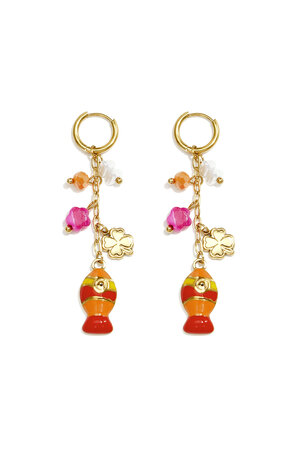 Boucles D'Oreilles Pendantes En Acier Inoxydable, Motif Poisson, Collection Romantique Quotidienne, Bijoux Pour Femmes h5