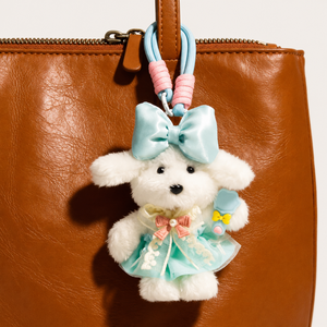 Luxurious Series Cute Animal Bow Knot Cartoon Mixed Color Fabric Bag Charms h5 Picture2