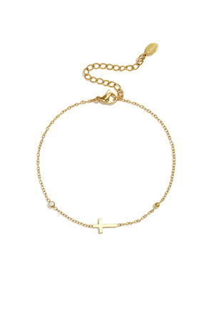 Pulseras De Acero Inoxidable Con Dije De Cruz, Serie Sencilla, Joyería Para Mujer h5