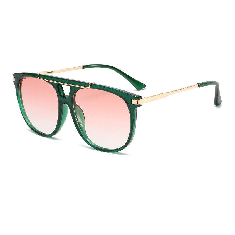 Simple Series Retro Solid Color Gradient Color Unisex Sunglasses h5Picture2