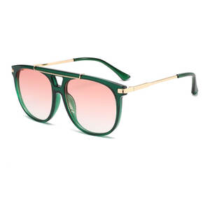 Simple Series Retro Solid Color Gradient Color Unisex Sunglasses h5 Picture2