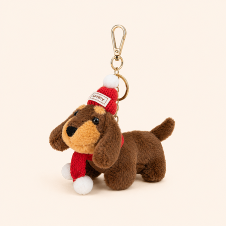 Simple Series Cute Christmas Mixed Color Dachshund Pp Bag Charms