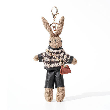 Simple Series Cute Plaid Fabric Bag Charms