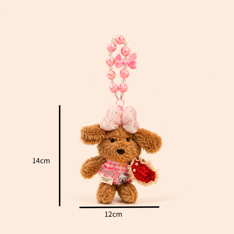 Luxurious Series Cute Heart Animal Bow Knot Cartoon Beads Pp Bag Charms h5Picture3