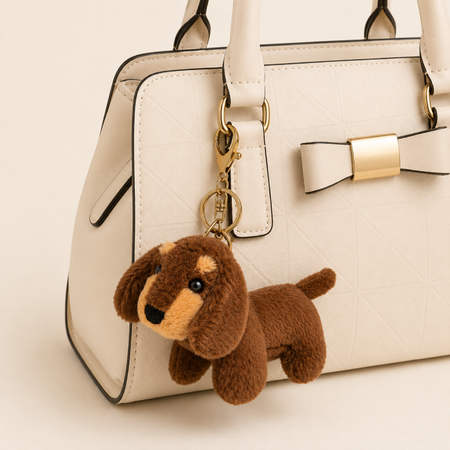 Simple Series Cute Christmas Mixed Color Dachshund Pp Bag Charms 2