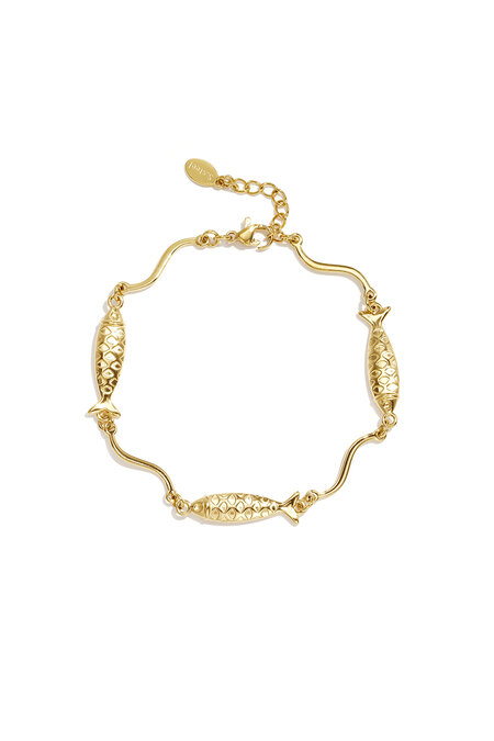 Edelstahl-Kettenarmbänder, Fisch-Design, Schlichte Alltagsserie, Damenschmuck