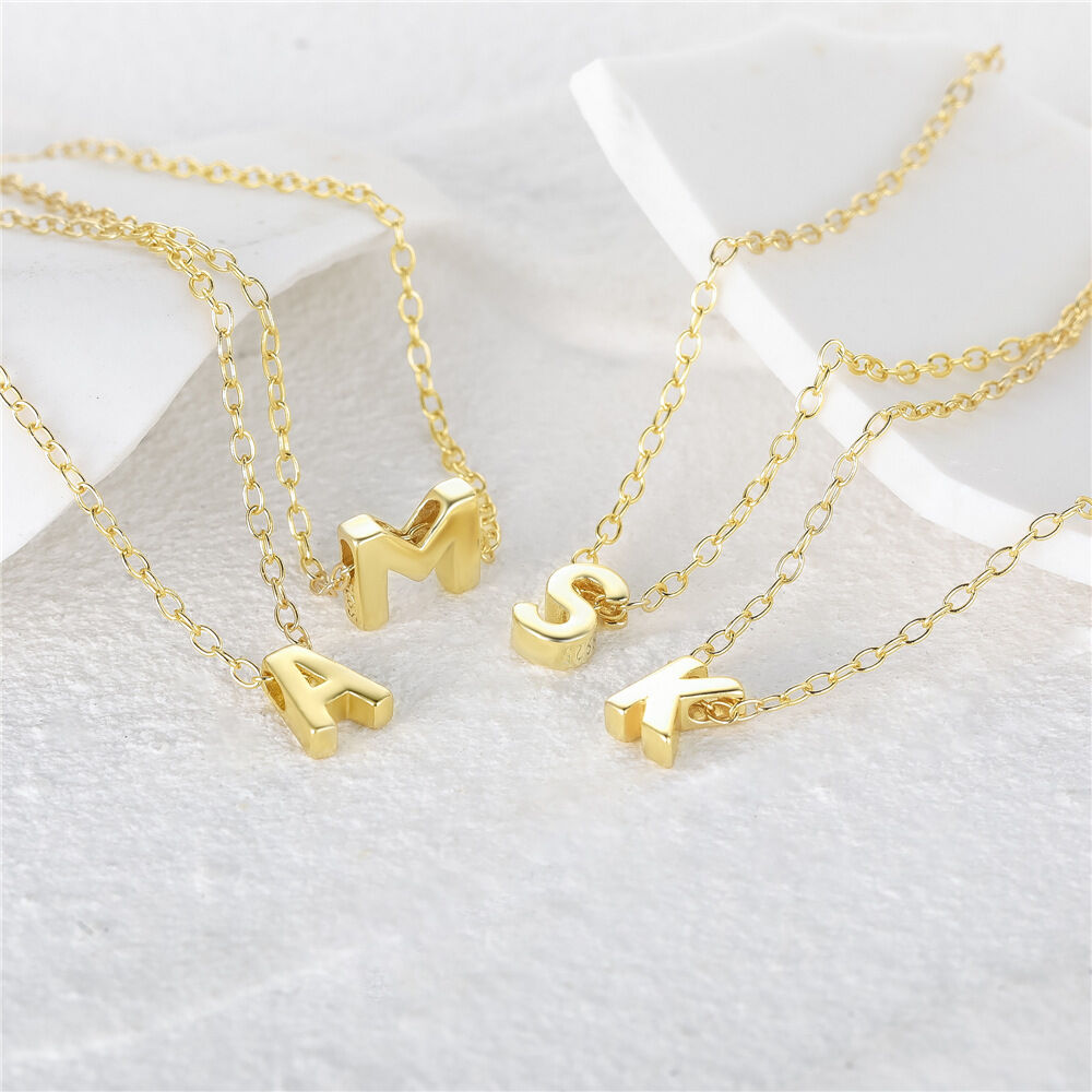 Boucles D'Oreilles Colorées Simple Series Daily Letter Pour Femmes, Plaquées Rhodium, En Argent Sterling 925. h5Image2