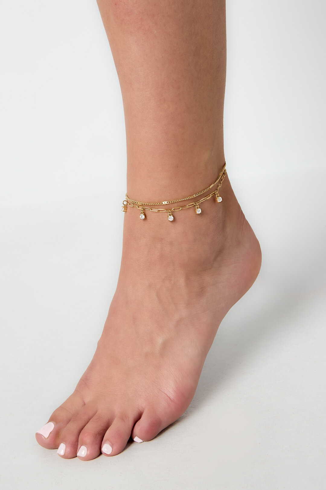 Stainless Steel Anklets Chain Casual Daily Simple Series Women's Jewelry 2