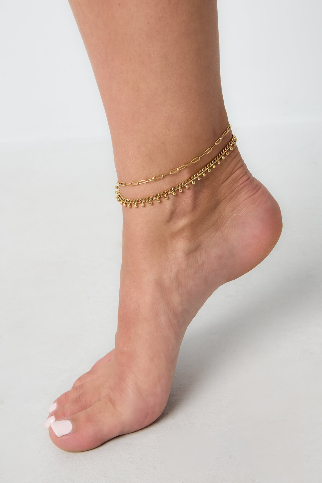 Stainless Steel Anklets Chain Casual Daily Simple Series Women's Jewelry 2