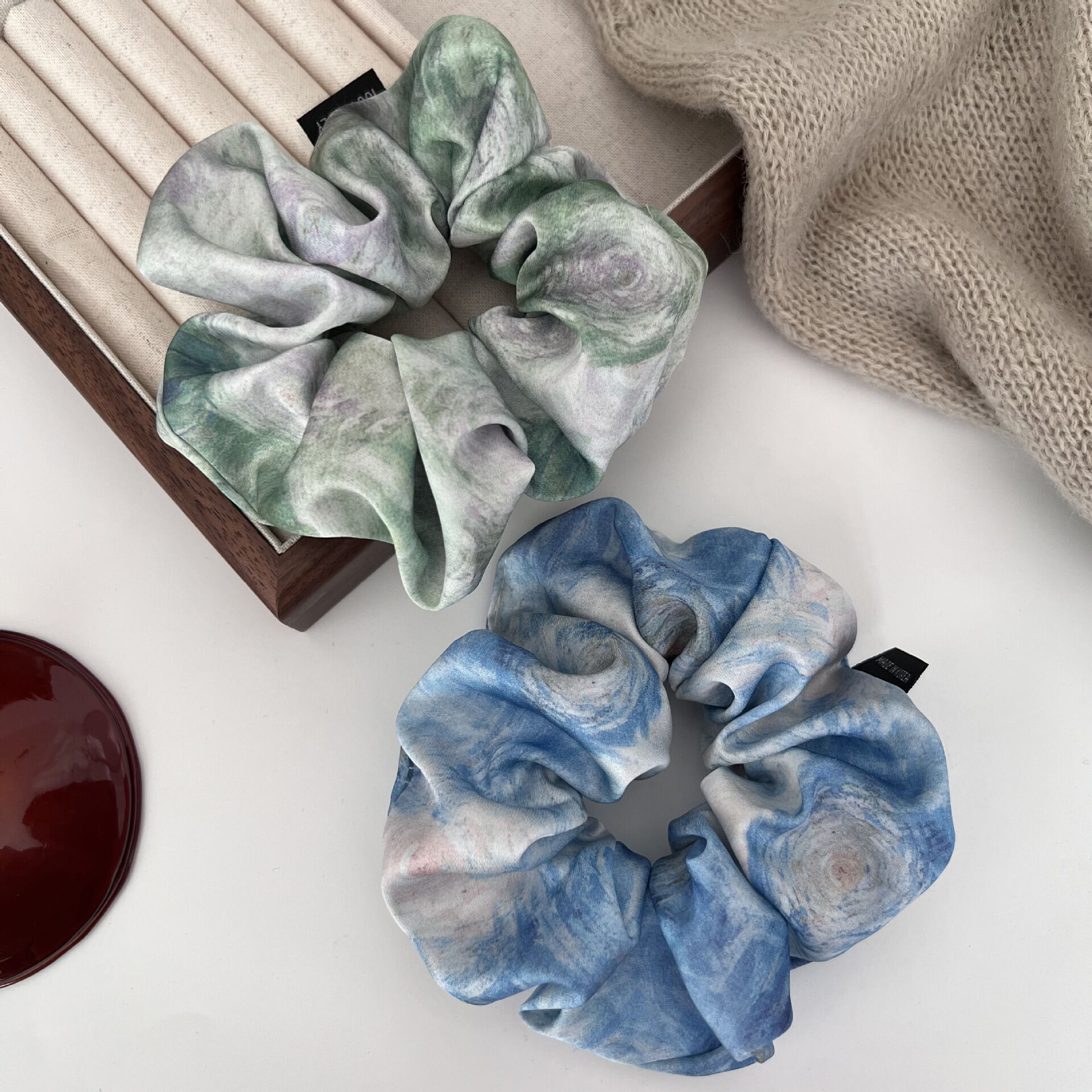Simple Series Daily Mixed Color Gradient Color Fabric Scrunchies