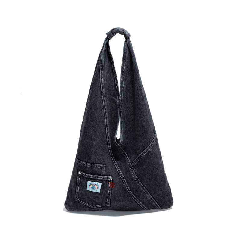 Bolsos De Hombro Trapezoidales De Lona Con Patchwork De Color Liso Y Estilo Casual Para Mujer. 2