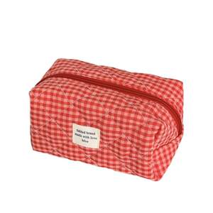 Bolsas De Maquillaje De Tela A Cuadros De La Serie Simple Daily h5
