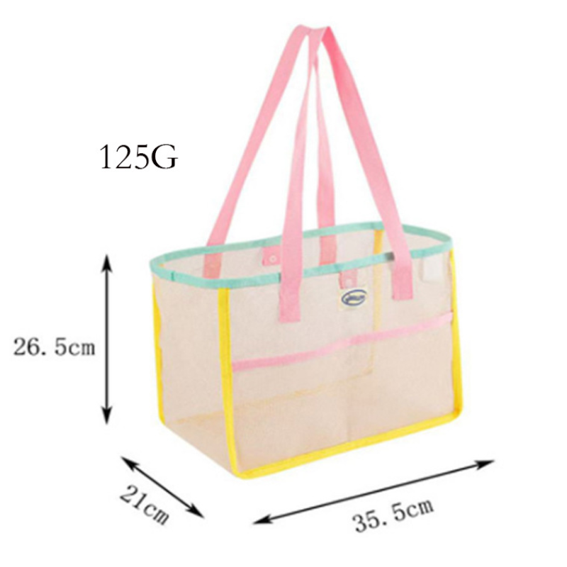 Bolsos De Mano/Shopper Para Mujer De Estilo Casual, De Pvc/Poliéster Tejido Transparente Calado De Colores Mixtos. h5Imagen6