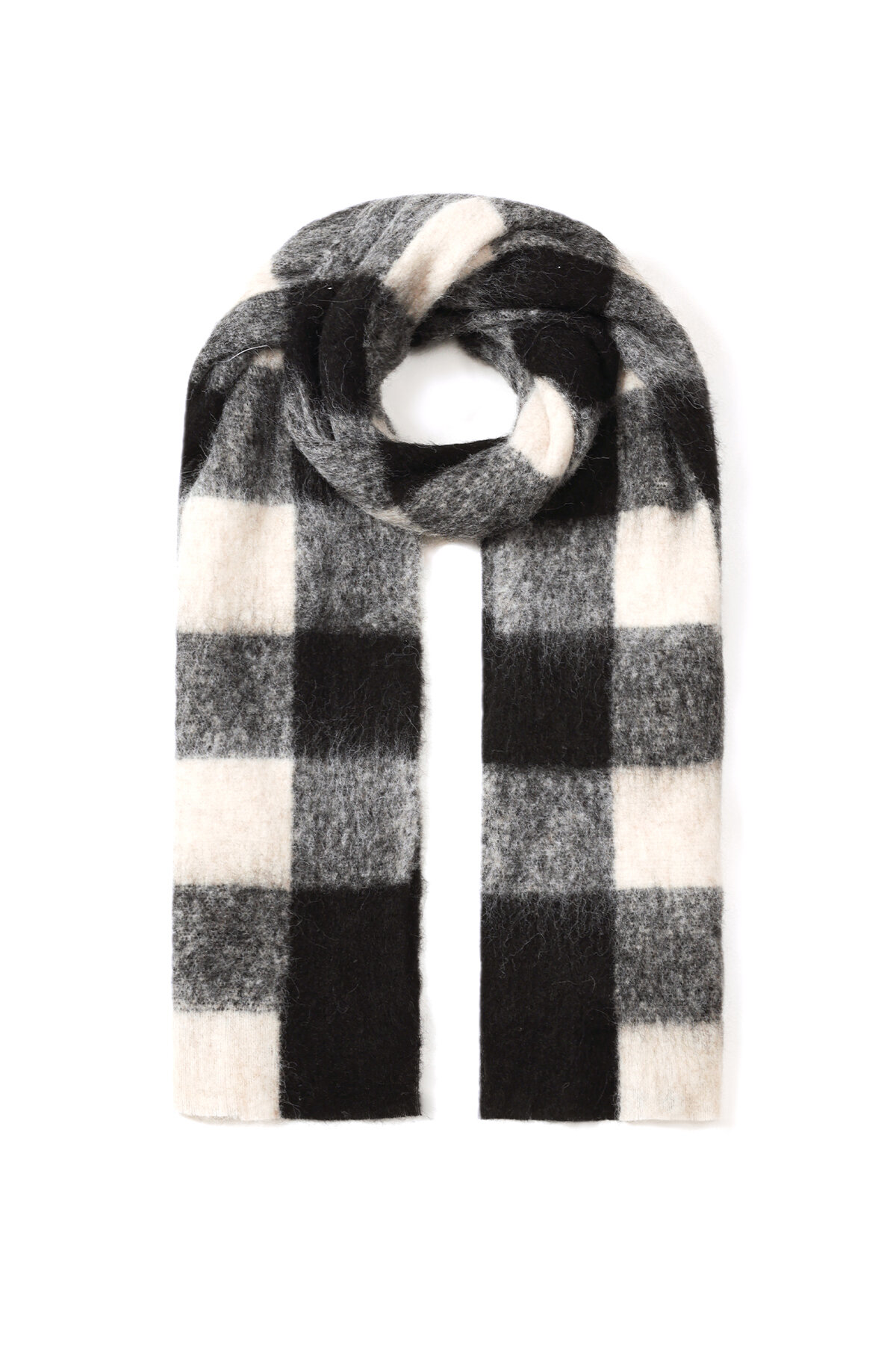 Winterschals, kariert, schlicht, Polyester, Alltagsaccessoires 2