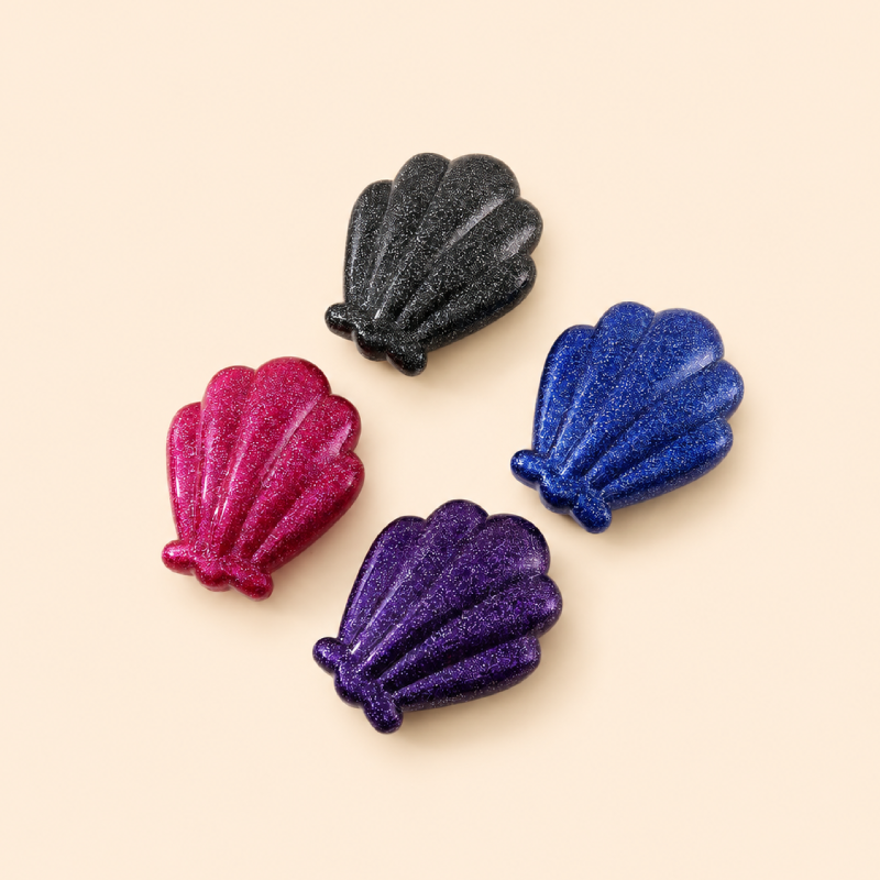 Peignes En Plastique De Style Océanique, Couleur Unie, Série Simple