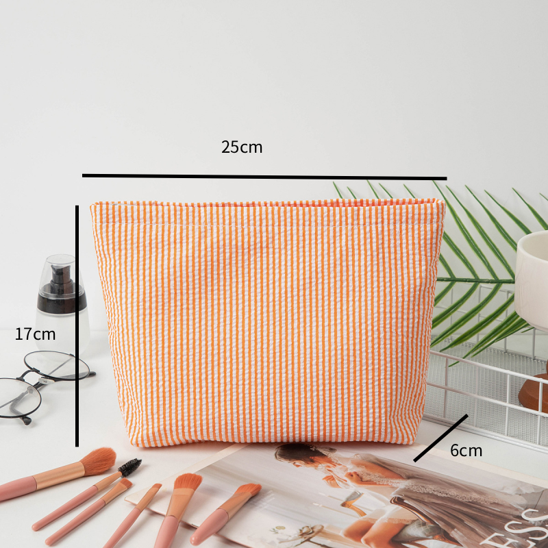 Bolsas De Maquillaje De Poliéster Simple Series Daily Stripe h5Imagen6