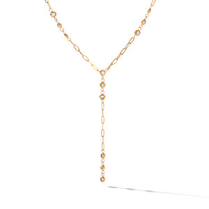 Collana Con Pendente Da Donna Simple Series Daily Circle In Acciaio Inossidabile Impermeabile Color Oro Con Zirconi h5
