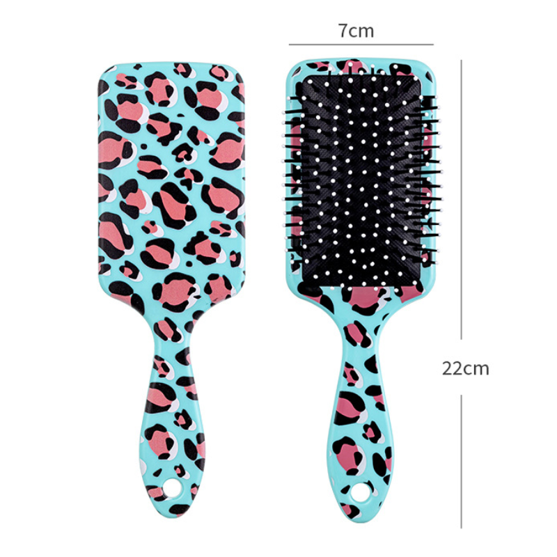 Peines De Plástico De Colores Variados Con Estampado De Leopardo Retro De La Serie Simple Imagen5