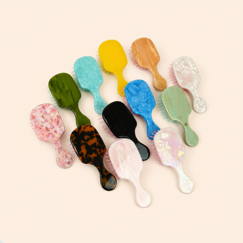 Serie Semplice Colore Uniforme Giornaliero Colore Sfumato Pettini Per Acido Acetico