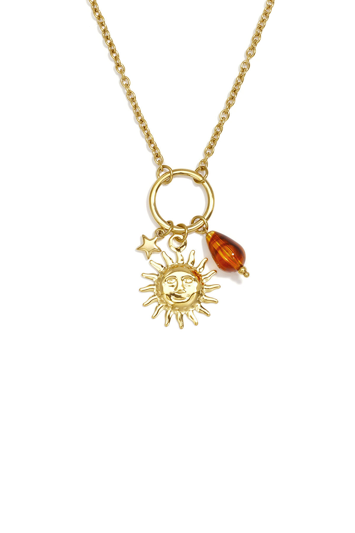 Collane Con Pendente In Acciaio Inossidabile, Serie Sun Simple Daily Simple, Gioielli Da Donna h5 Immagine3