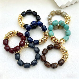 Retro Beads Acrylic Women's Beaded Bracelets h5 Picture3