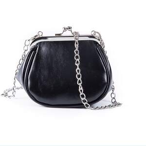Casual Style Metal Hardware Solid Color Premium Quality Pu Women's Round Bag Crossbody Bags h5