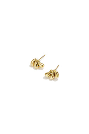 Ohrstecker Aus Edelstahl, Unregelmäßige Form, Schlichte Alltags-Serie, Damenschmuck h5
