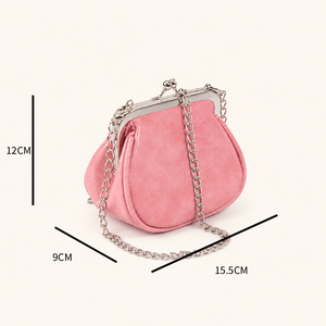 Casual Style Metal Hardware Solid Color Premium Quality Pu Women's Round Bag Crossbody Bags h5 Picture7