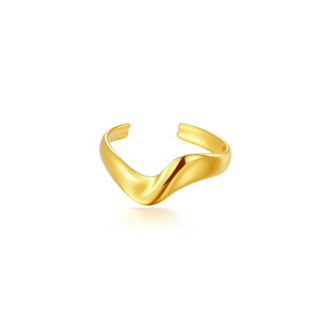 Orecchini a clip da donna Simple Series Heart Shell in acciaio inossidabile, impermeabili, colore oro.