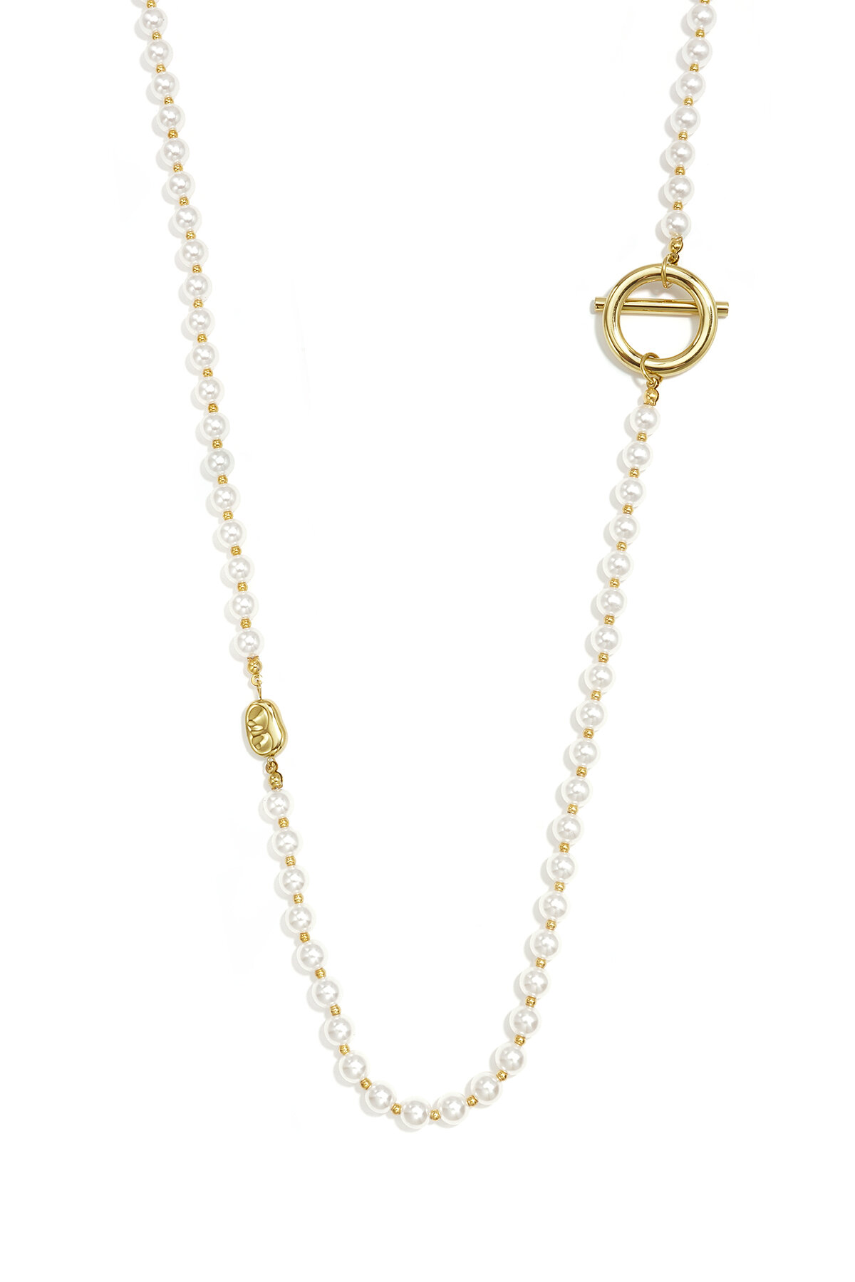 Imitatieparel Lange Ketting Kralen Eenvoudige Dagelijkse Serie Dames Sieraden h5 