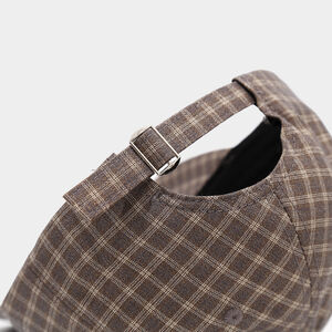 Simple Series Casual Solid Color Plaid Cotton Unisex Baseball Cap h5 Picture6