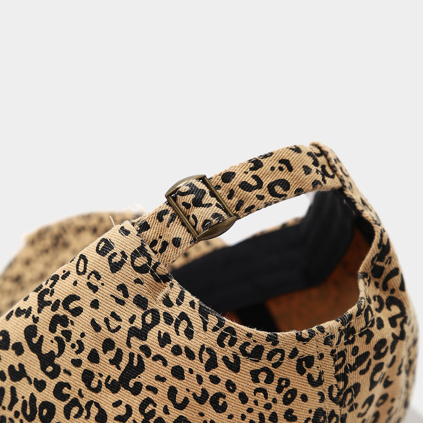Simple Series Retro Baseball Cap Met Luipaardprint Van Katoen h5 Afbeelding5