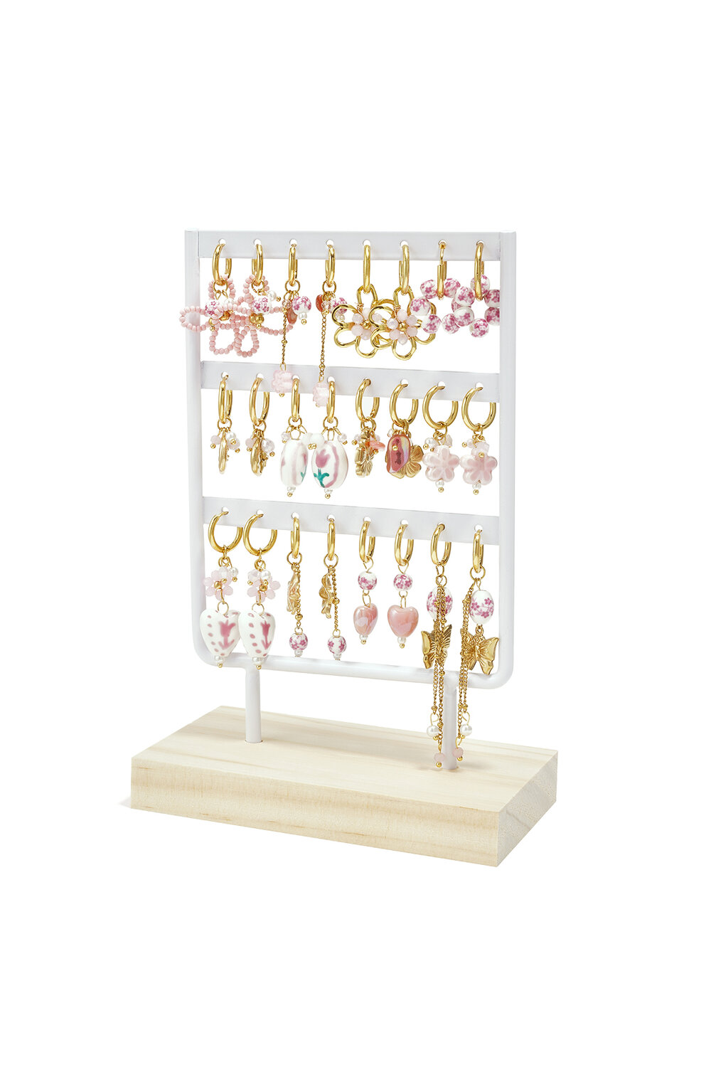 Keramik-Ohrring-Set, Herz, Urlaubs-/Strand-Serie, Romantischer Schmuck Für Damen h5Bild2