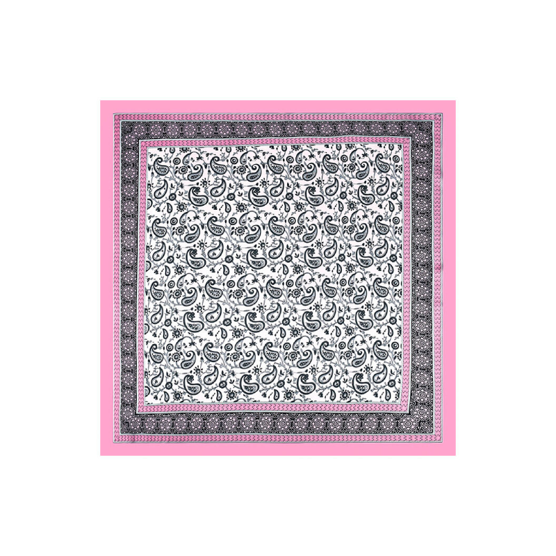 Ethnic Series Casual Mixed Color Gradient Color Paisley Pattern Imitation Silk Summer Scarves Picture2