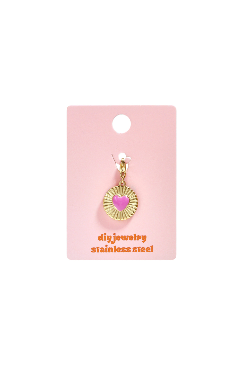 Stainless Steel Jewelry Charms Heart Simple Daily Simple Series Women's Jewelry h5Picture3