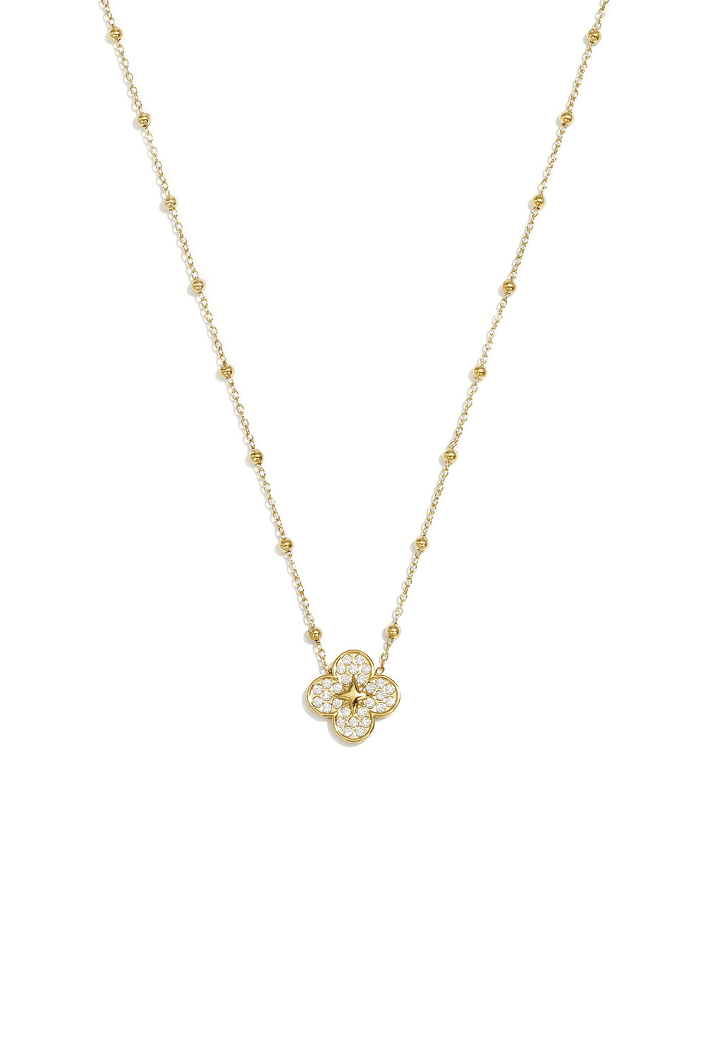 Collares Con Colgante De Acero Inoxidable Clover Simple Daily Simple Series Joyería Para Mujer