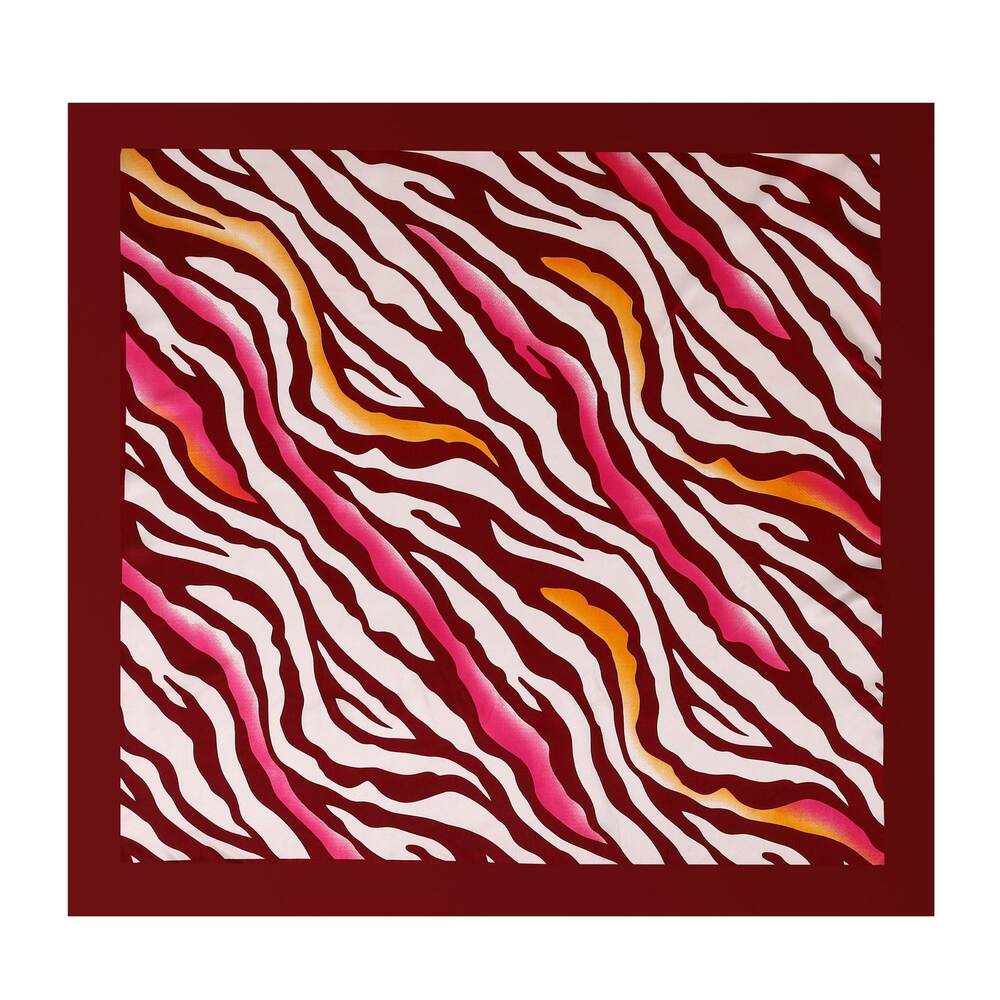 Sciarpe Estive In Finta Seta Con Stampa Animalier A Colori Misti E Colori Naturali Della Serie Ethnic.