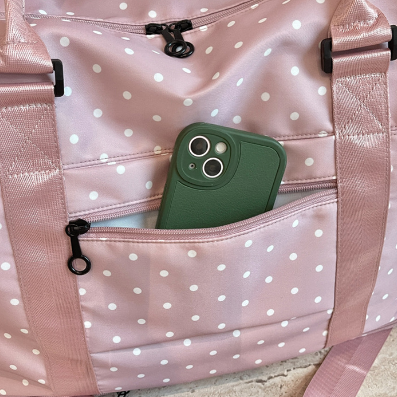 Sporty Style None Solid Color Polka Dots Polyester Women's East-West Sports & Travel Bags h5 Picture7