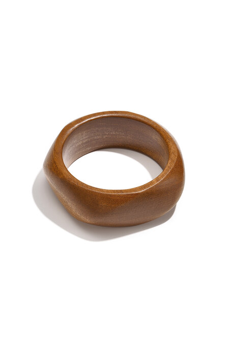 Wood Bangles Irregular Shape Simple Daily Simple Series Women's Jewelry