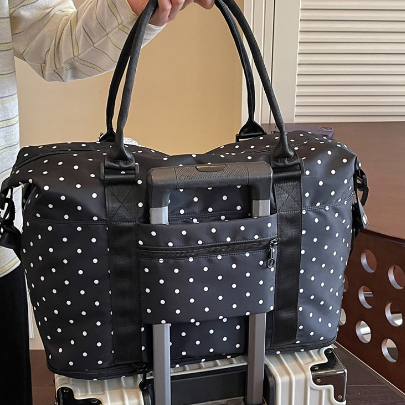 Sporty Style None Solid Color Polka Dots Polyester Women's East-West Sports & Travel Bags h5 Picture6
