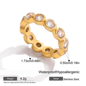 Anillos De Mujer Con Piedras Preciosas, De Resina Y Color Dorado, Con Forma Geométrica. h5