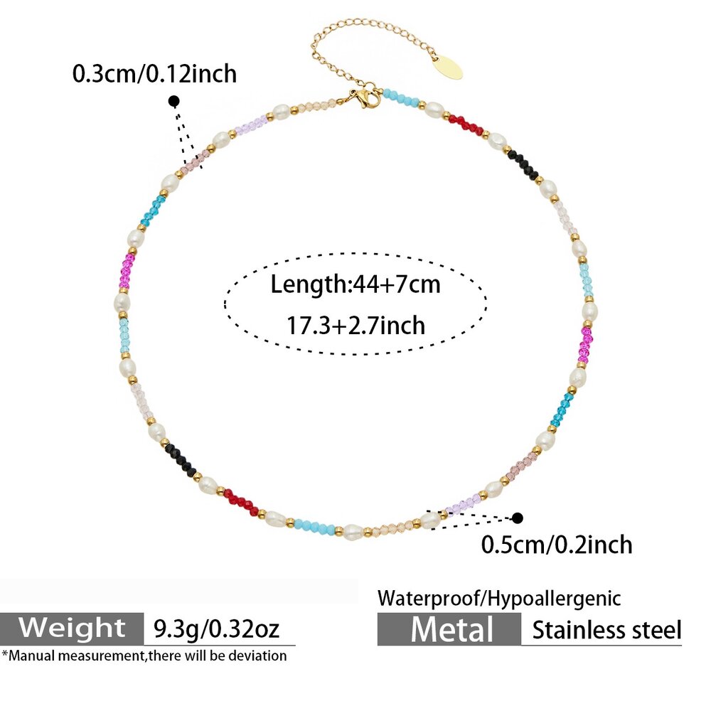 Colliers De Perles Pour Femmes, Collection Romantique Daily Beads, Pierres Naturelles Couleur Or