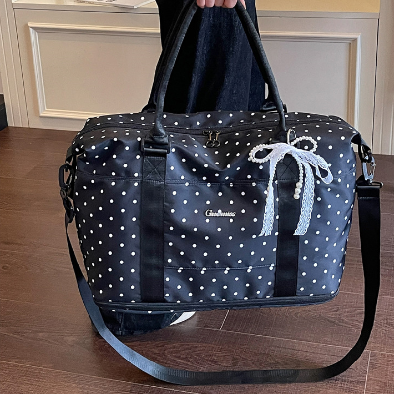 Sporty Style None Solid Color Polka Dots Polyester Women's East-West Sports & Travel Bags Picture5