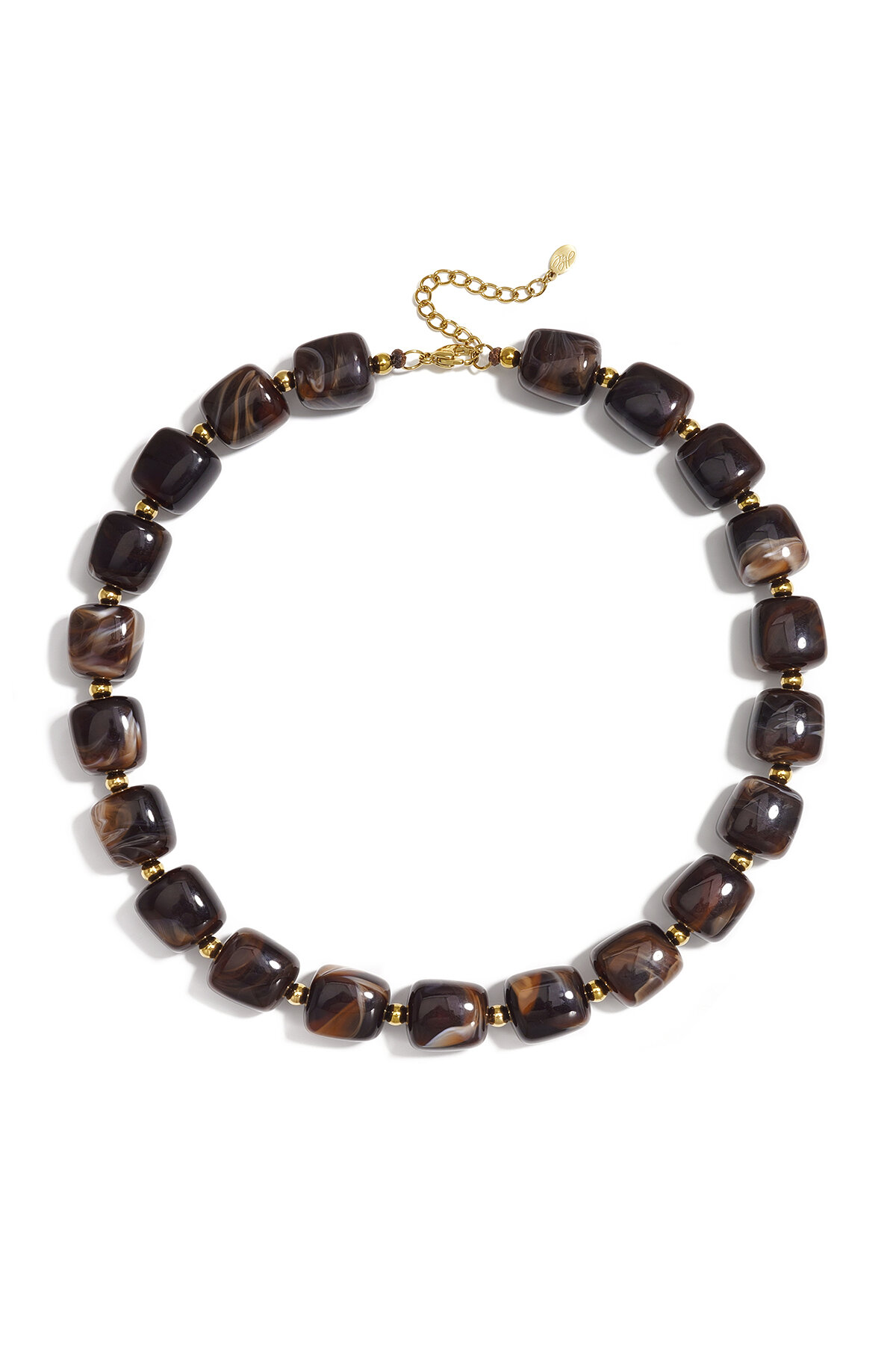 Acrylic Beaded Necklaces Gradient Color Simple Daily Simple Series Women's Jewelry 