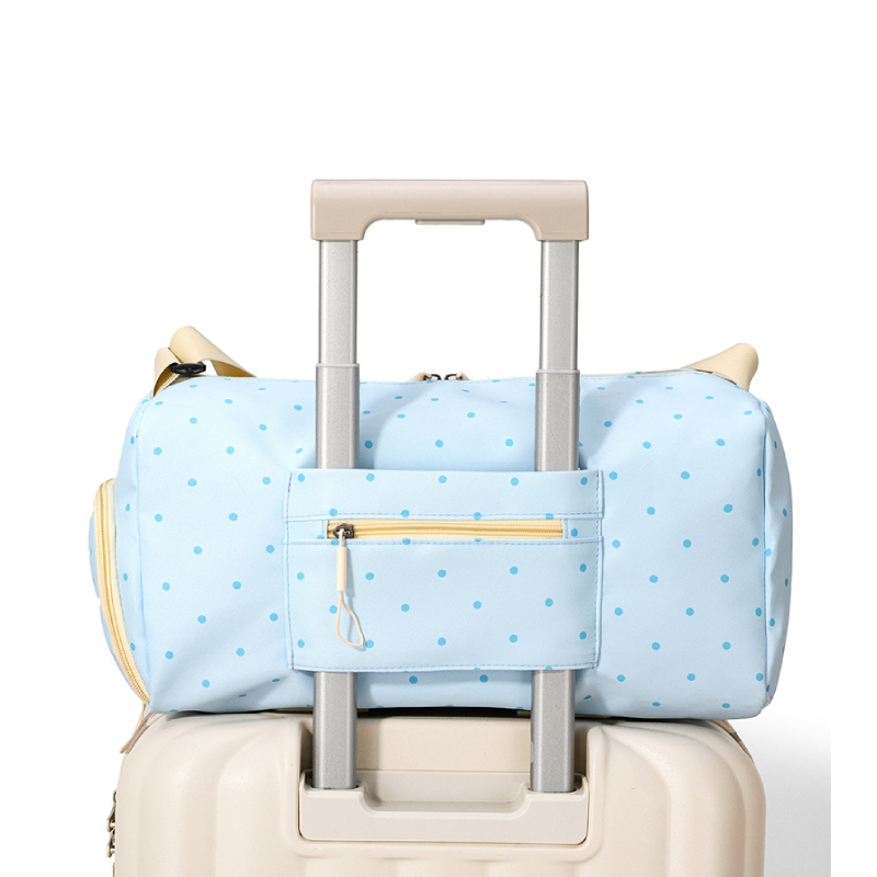 Bolsos Redondos De Poliéster Para Mujer, Estilo Casual, Con Estampado De Lunares En Color Liso. h5 Imagen2