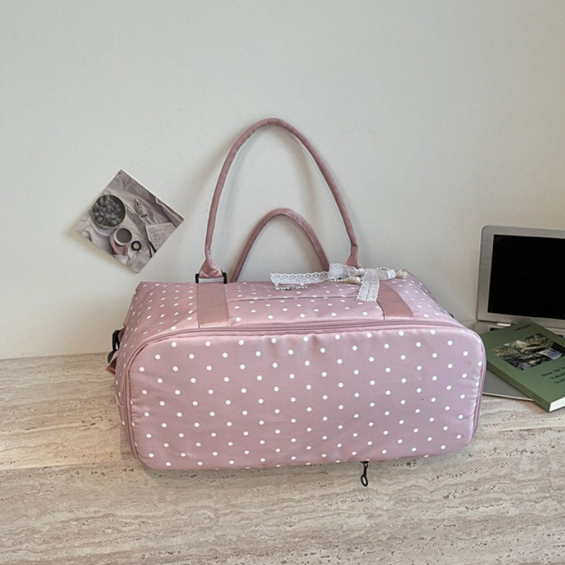 Sporty Style None Solid Color Polka Dots Polyester Women's East-West Sports & Travel Bags Picture8