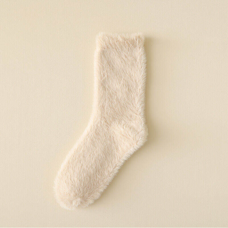 Minimalist Solid Color Mid-Calf Socks Picture2